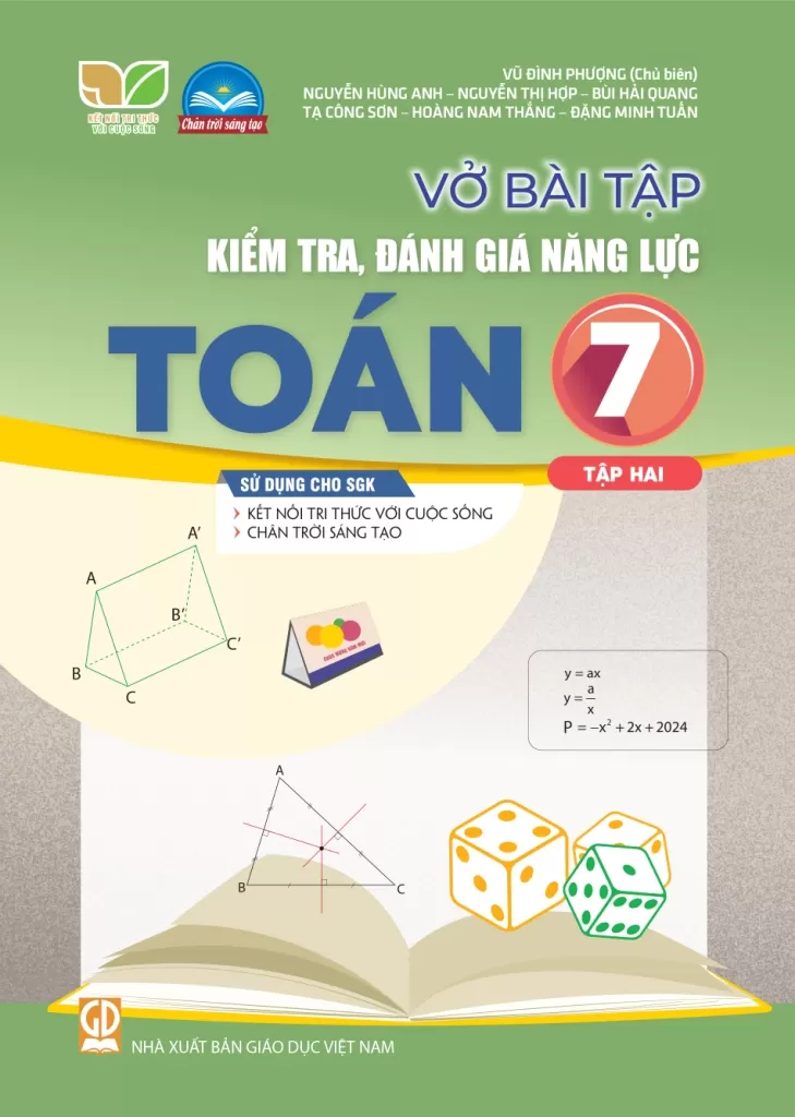 VỞ BÀI TẬP KIỂM TRA, ĐÁNH GIÁ NĂNG LỰC TOÁN LỚP 7 - TẬP 2 (Sử dụng cho SGK Kết nối tri thức, Chân trời sáng tạo)